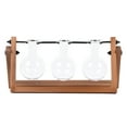 thumbnail image 1 of Better Homes & Gardens 11.3 in L x 4.3 in W x 5.5 in H Glass and Wood Propagation Vase Station Set, 1 of 11