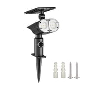 Better Homes & Gardens Solar Motion Sensor Dual-Head LED Outdoor Spotlight, Adjustable, 600 Lumens