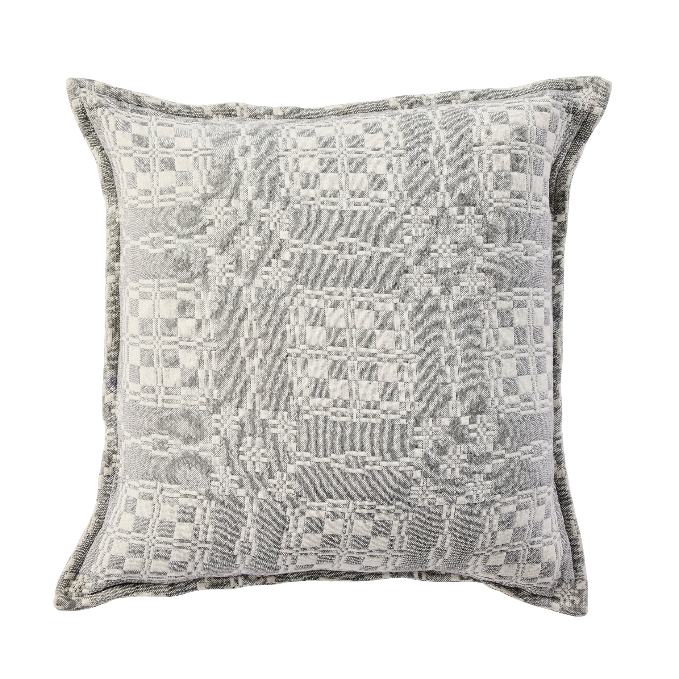 Better Homes & Gardens 20x20 Inch Welsh Check Grey Flannel Pillow Cover
