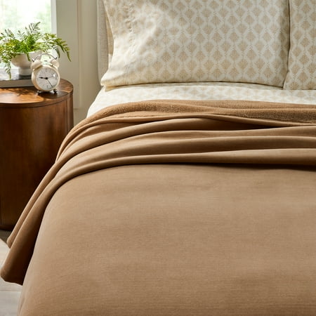 Better Homes & Gardens Wexford Super Soft Luxury Chenille Blanket , Full/Queen, Dark Caramel