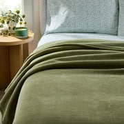 Better Homes & Gardens Wexford Super Soft Luxury Chenille Blanket , Full/Queen Size, Dark Cilantro