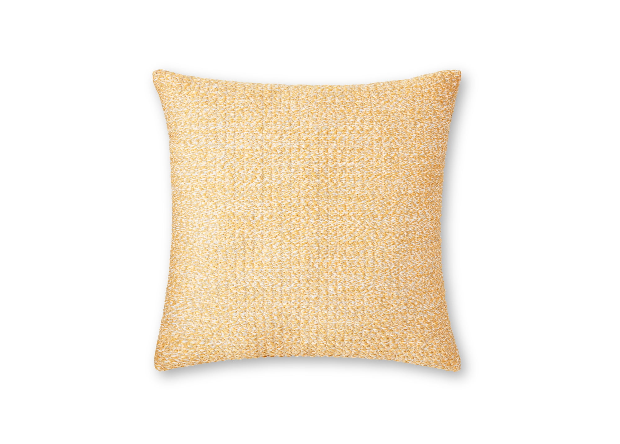 Better Homes & Gardens 18" x 18" Yellow Woven Outdoor Pillow