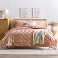 thumbnail image 1 of Better Homes & Gardens King Comforter Set, All-Season, 3-Piece, Antique Blush Pink Pintuck, 1 of 6