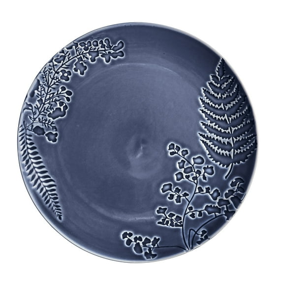Better Homes & Gardens Ellie Collection Blue Stoneware Dinner Plate, 10.7 inch