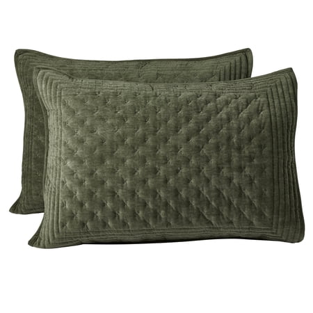 Better Homes & Gardens Sea Turtle Tufted Matte Velvet Pillow Shams, Standard, 2 Count