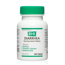 BHI Diarrhea Relief Tablets, Natural Homeopathic, 100 Tabs