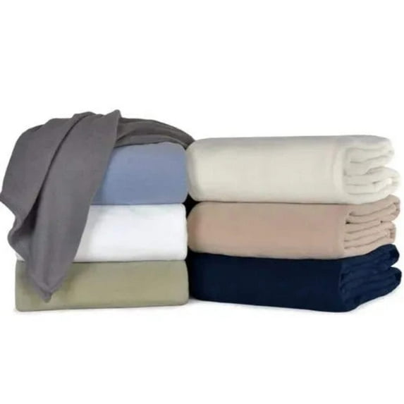 BHM Collection Light Weight Fleece Blankets 2 PK