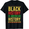 thumbnail image 1 of BHM Gift Black History Is American History African American T-Shirt, 1 of 4