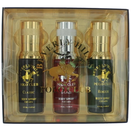 Beverly Hills Polo Club Body Spray for Men 3 ea