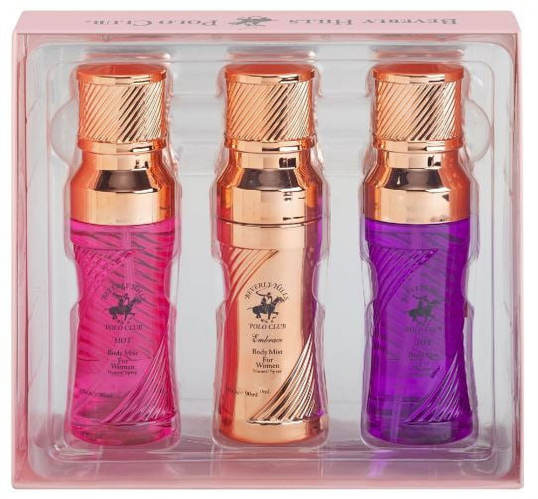 BHPC Ladies Pink 3 Piece Body Mist Gift Set
