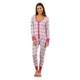 thumbnail image 1 of BHPJ By Bedhead Pajamas Women's Soft Knit Button Front One Piece Pajama Jumpsuit, 1 of 5