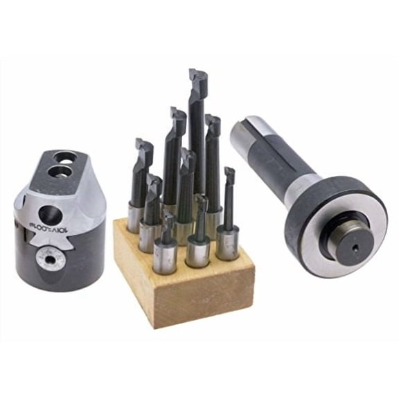 BHS-2 Boring Head Set, 2" Head plus R8 Shank and 1/2" Carbide Tip Boring Bar Set$$Tools & Hardware Other
