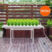 Hydroponics Growing System Kit,1 Level/36 Sites PVC-Pipe Vertical Hydroponic Garden Planting Vegetables and Herbs Growth Cultivation Equipment with Pump,Timer,Planting Basket,Grow Sponges