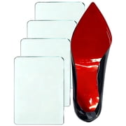 BHXANZOU Clear Red Bottom Shoe Sole Protector Compatible with Christian Louboutin & All Shoes | Anti-Slip Shoe Grips | Red Bottoms Sole Guard | Non-Slip Shoe Pads for Luxury Clear 2Pairs, 6" x4.5"