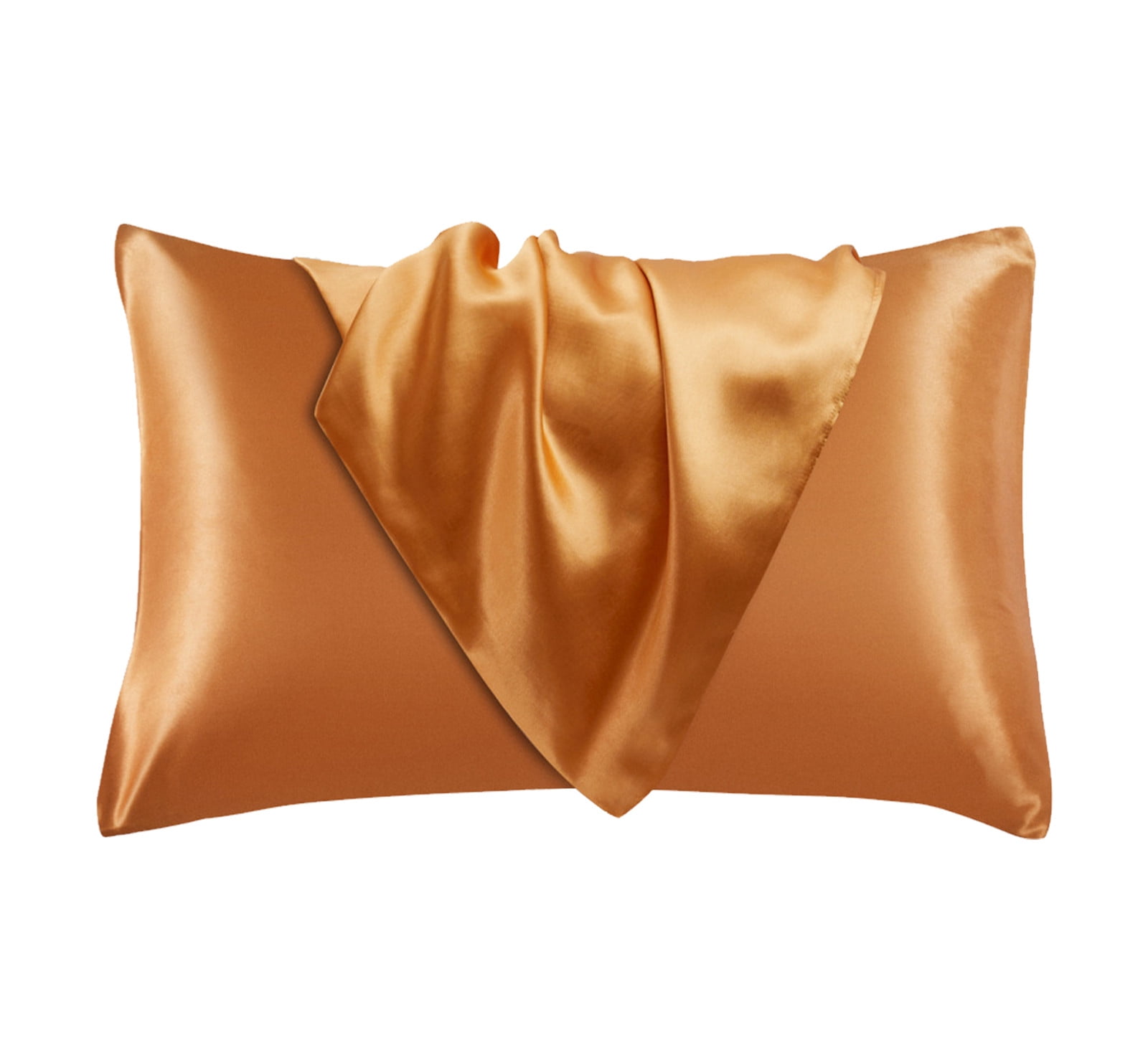 BHXYSGD 2PCS Standard Size Satin Pillow Covers With Envelope Closure