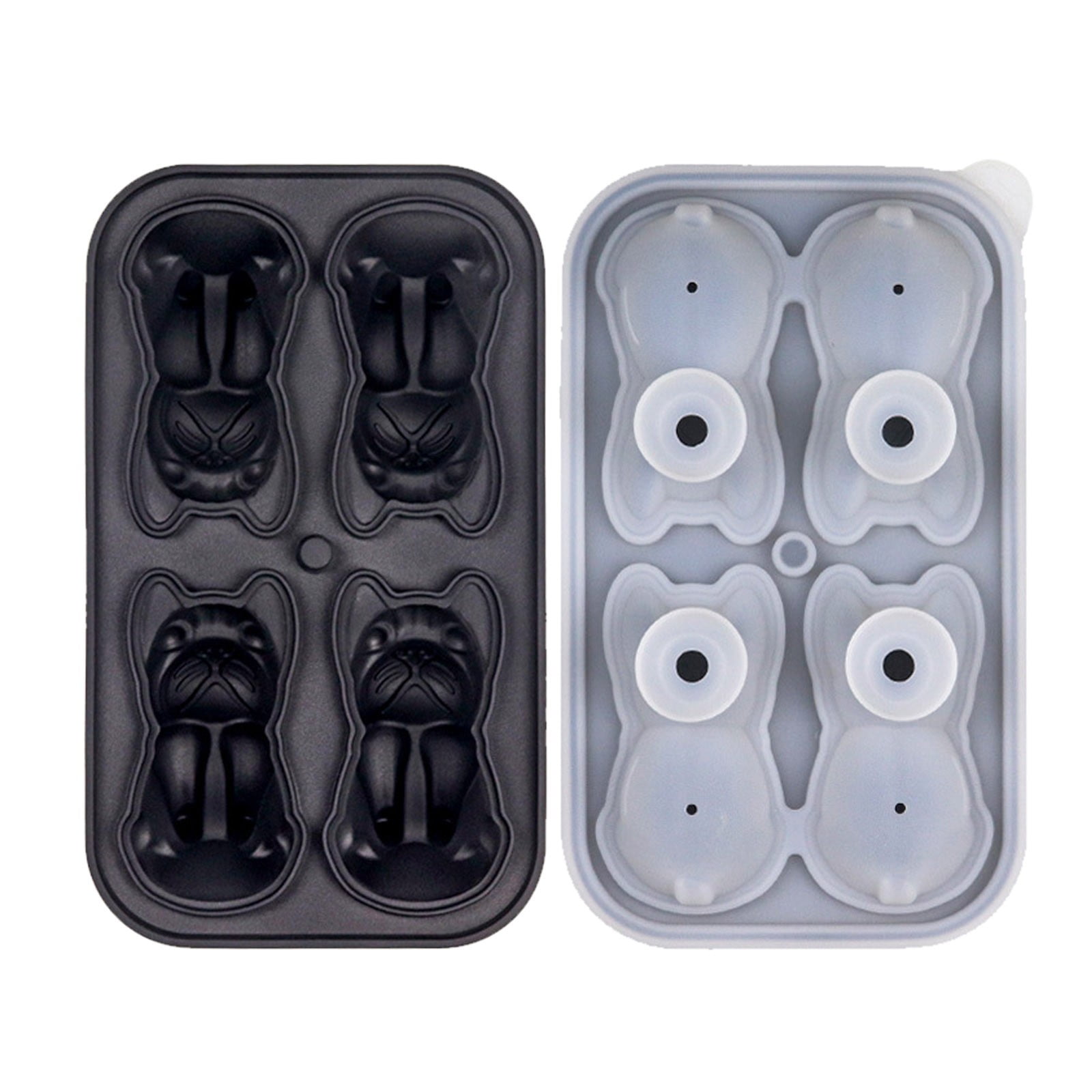 BHXYSGD Kitchen Supplies New Food Grade Silicone Quadruple Ice Grid Ice ...