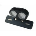 thumbnail image 1 of BHYShop Motorcycle Dual Round LED Tail Brake Light License Plate Holder Relocator Cafe Racer Custom Old School Bobber, 1 of 7