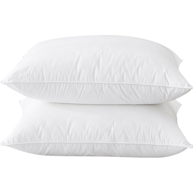 BHZ Goose Down Feather Pillows, Pillows Queen Size Hotel Bed Pillows