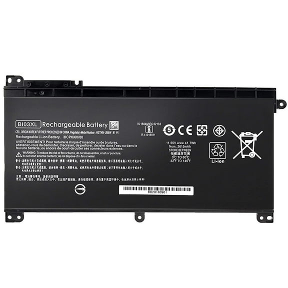 BI03XL ON03XL Laptop Battery 41.7Wh for HP Pavilion X360 13-U M3-U M3-U001DX M3-U103DX 13-U015TU 13-U100TU 13-U118TU 13-U140TU Stream 14-AX 14-CB 14-DS 14-ax010nr 14-ax020wm 14-ax030wm TPN-W118