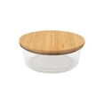 thumbnail image 1 of BIA Cordon Bleu 10oz Round Glass Container w/ Bamboo Lid, 1 of 2