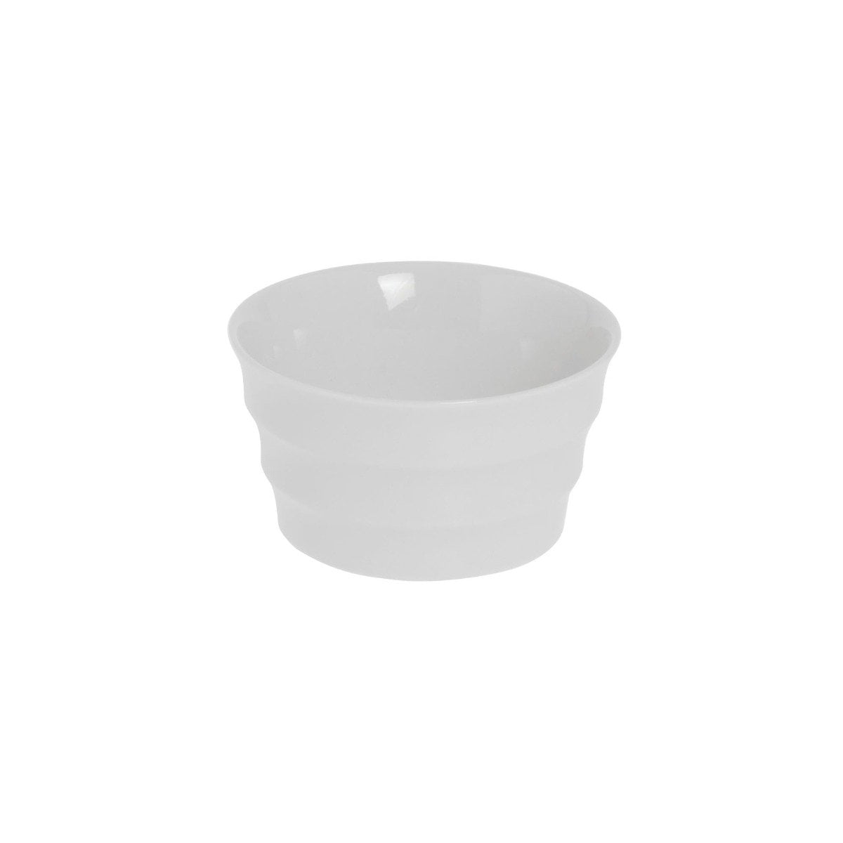 BIA Cordon Bleu 12 oz Round White Ceramic Stockholm Ramekin - 4 1/2"Dia