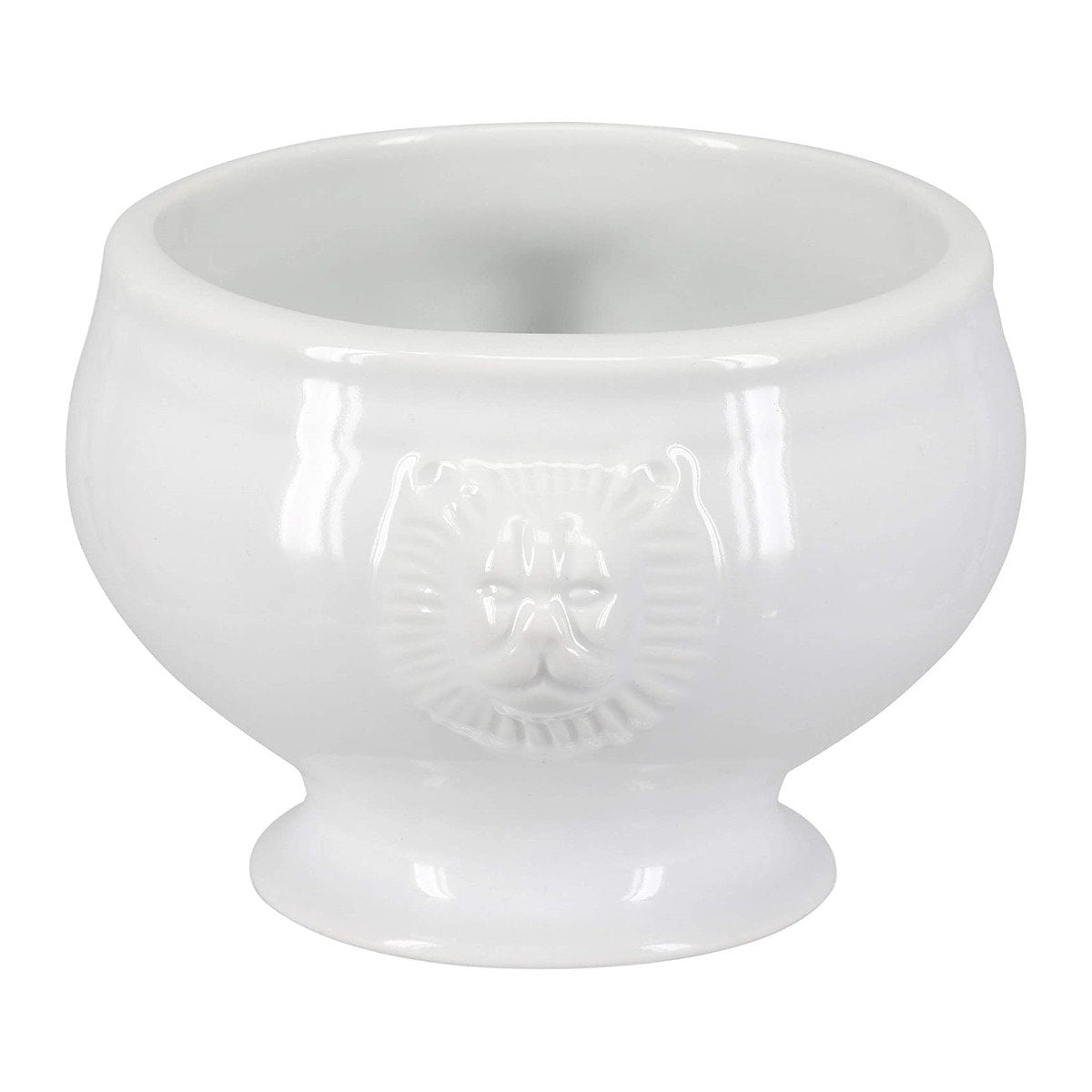 Cinf Lion Head Porcelain 12 oz Set of 4 Soup Bowls Microwave Safe