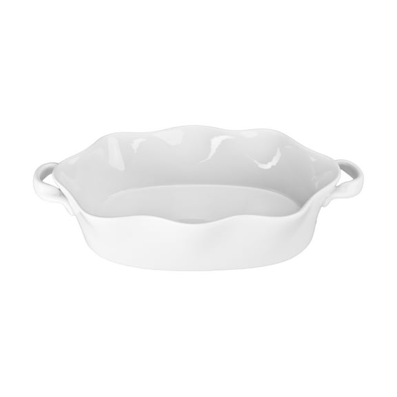 BIA Cordon Bleu 2.75 Qt. Ruffled Edge Oval Baker