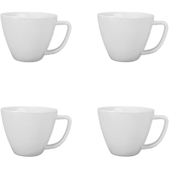 BIA Cordon Bleu 903180S4SIOC Drinkware Vivi Coffee Mug (Set of 4), 14 oz, White