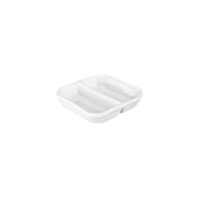BIA Cordon Bleu Divided Sauce Dish, 3.25", 2 oz, S/12, White, Porcelain