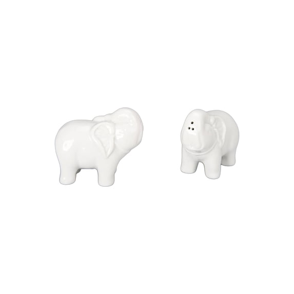 BIA Cordon Bleu Elephant Salt and Pepper Shakers, White