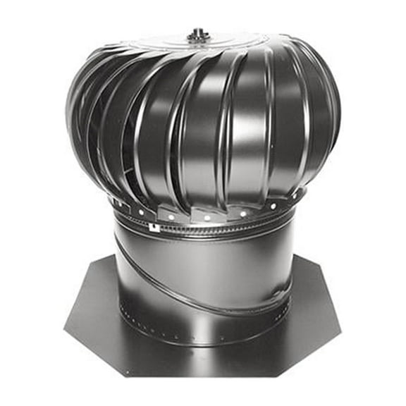 BIB14-BLK Turbine Ventilator, Black Aluminum , 14-In. - Quantity 1