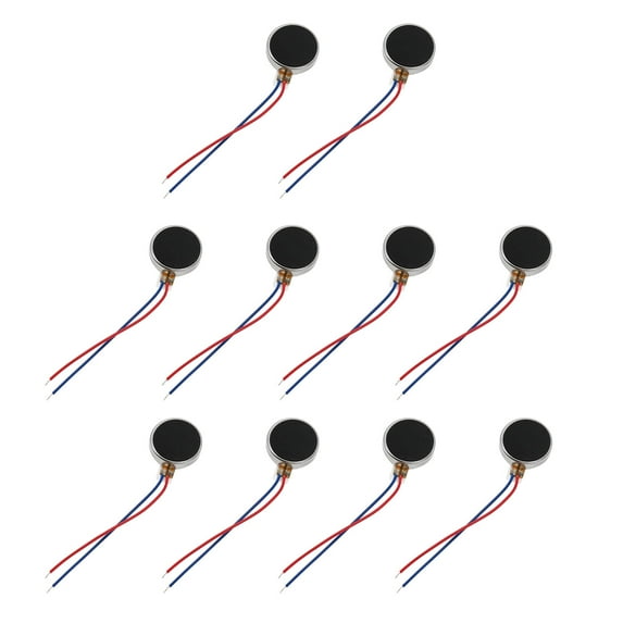 BIBABLYKE 1/10PCS 10mmx3mm Mini Vibration Motor DC1.5-3.7V 10000rpm Flat Coin Button-Type Micro Vibrating Motor for Mobiles