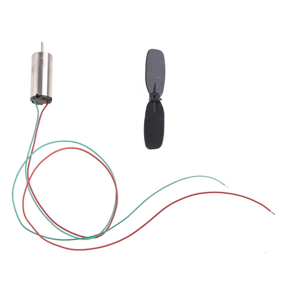 BIBABLYKE 1 Set 3.7V 48000RPM Coreless Motor + Propeller For Aircraft Helicopter Toy