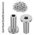 thumbnail image 1 of BIBABLYKE 100 set Steel Cable Railing Protector Sleeves Cable Railing Hardware Sleeves Simple Installation Suitable for Wood Posts, 1 of 13
