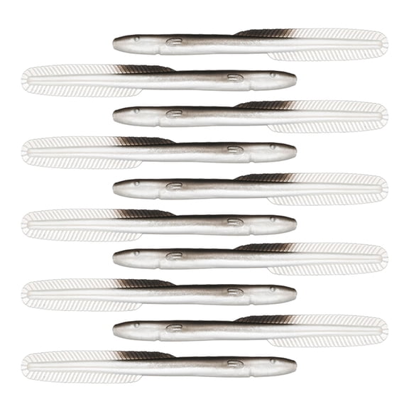 BIBABLYKE 10Pcs Fishing Lures Bionic Loach Soft Fishing Lures Simulation Loach Soft Baits Bionic Swimming Lures Slow Sinking Lures