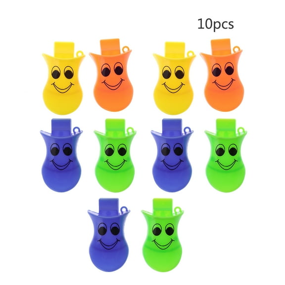 BIBABLYKE 10Pcs Plastic Duck Quacker Whistles Party Favour Bag Filler Children Kids Toys