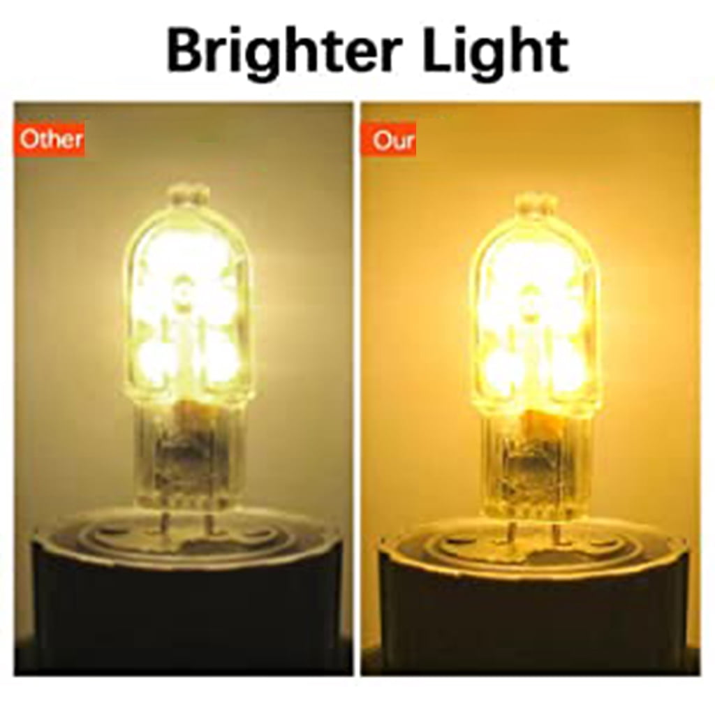 BIBABLYKE 10Pcs Saving G4 LED Bulbs Bi-pin 2W 3000K Low Energy ...