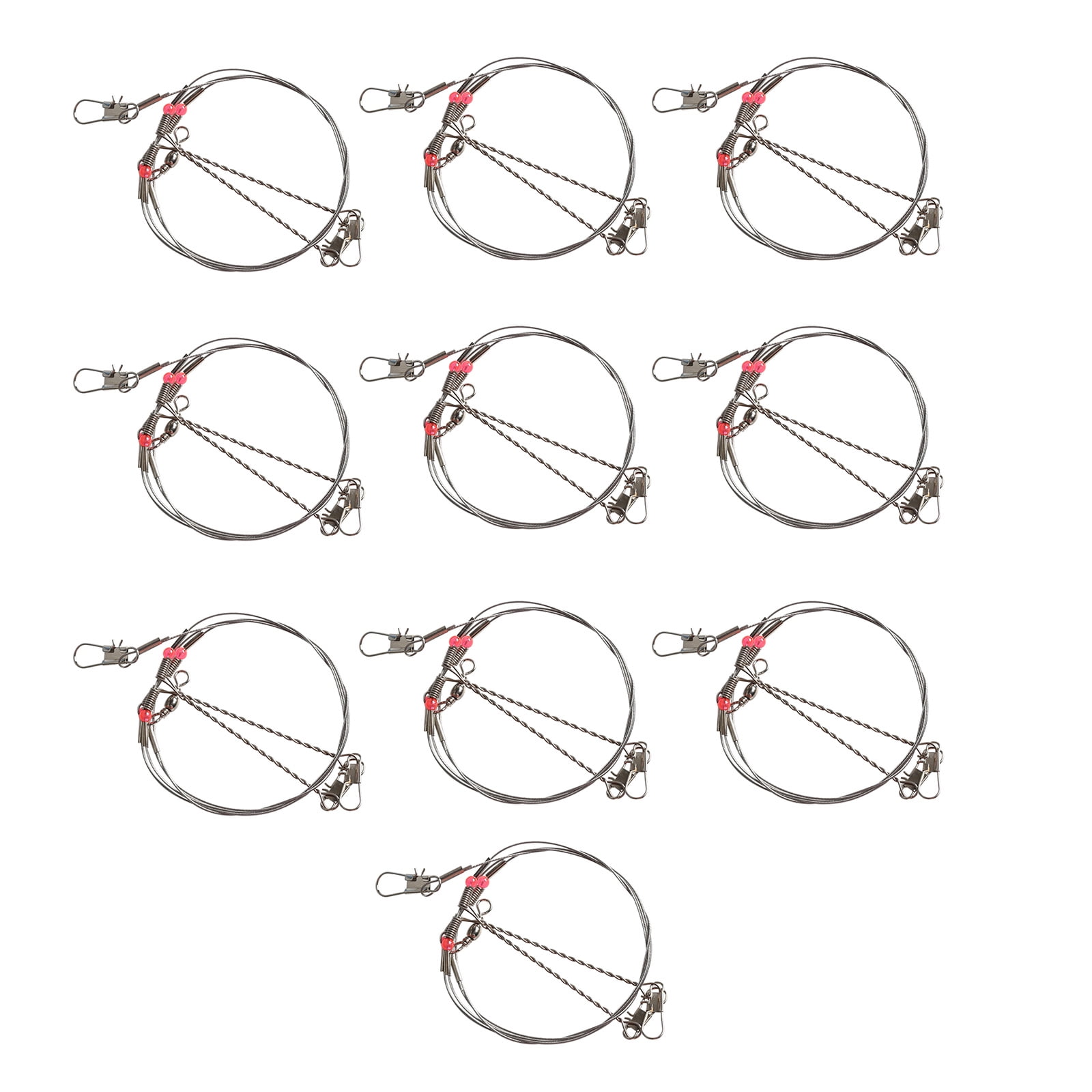 Geronimo Line Rig BIBABLYKE 10Pcs Sea Fishing Line Rig with Snaps Freshwater Saltwater ...