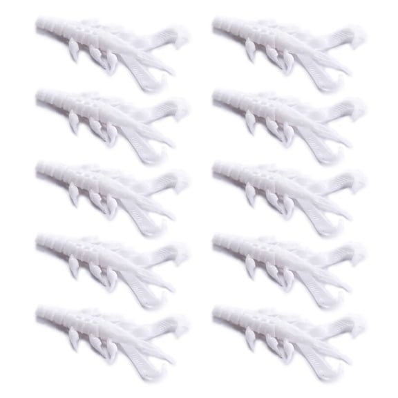 BIBABLYKE 10Pcs Soft Fishing Lures Set, 8.70cm Crawfishes Baits Shrimp Claw Artificial Shrimp Lures for Freshwater and Saltwater