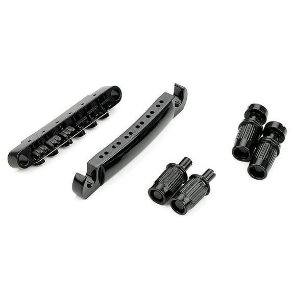 BIBABLYKE 12 String Guitar Bridge With Stud & Anchors Metal Roller Bridge Tailpiece Electric Guitar Replacement Part
