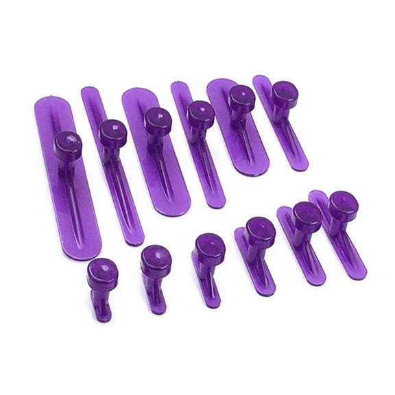BIBABLYKE 12Pcs Pullers Tabs Dent Repair Tabs Glues Pulling Tabs Kit for Small Dent Car Dent Removal Kit