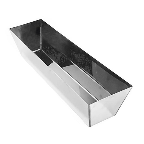 BIBABLYKE 14'' 16'' Steel Mud Pans Sheared Edges For Easy Cutter Cleaning Rustproof Drywall Mud Pans Plastering Tool