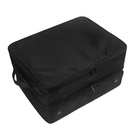 BIBABLYKE 2 Layer Golfs Trunk Organizer, Golfs Locker with Separate Ventilated Compartment for 2 Pair Shoes, Golfs Trunk Storage