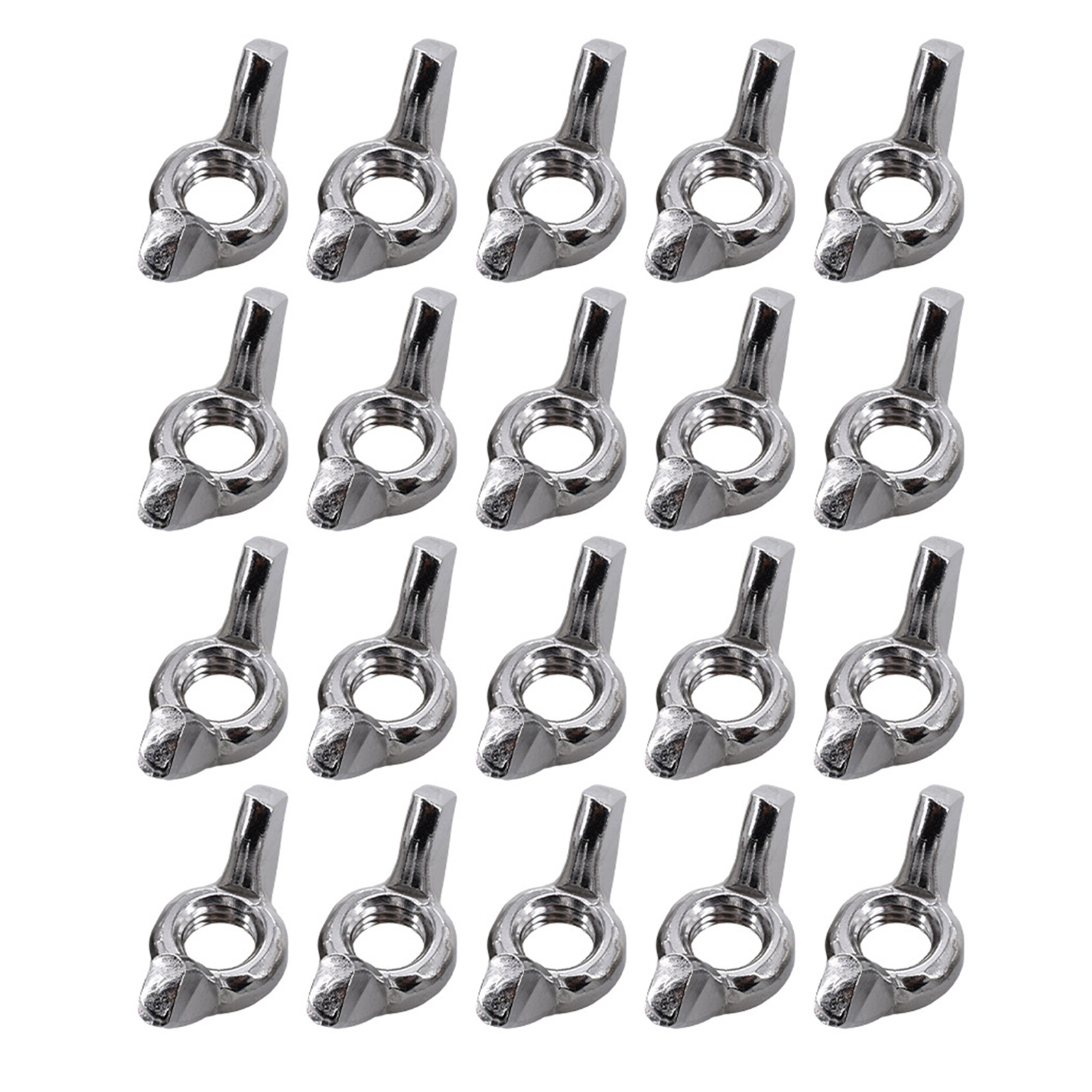 Uxcell M6 Wing Nuts – 304 Stainless Steel, 20-Pack, Hand-Tighten Butterfly Nuts For Machinery, Furniture, And Outdoor Use
