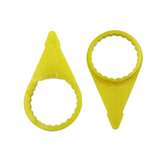 BIBABLYKE 200Pcs Checkpoint Loose Wheel Lugs Nut Indicator for 32mm 33mm Nut HighsVisibility Yellow Wheel Check Indicator