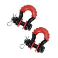 thumbnail image 1 of BIBABLYKE 2Pcs D-Ring Shackle 5/8" Rugged Towing Gear Shackle 28660lbs Break Strength for Off-Road Vehicle Recover, 1 of 8