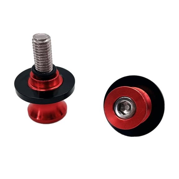 BIBABLYKE 2Pcs Motorcycle Swingarm Sliders Spools 6mm 8mm 10mm Swing Arm Stand Screw for Most Model Modification