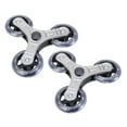 thumbnail image 1 of BIBABLYKE 2pcs Stair Climbing Wheel Foldable Replacement Triangular Designs Stair Climbers Wheel for Shopping & Laundry Cart, 1 of 7