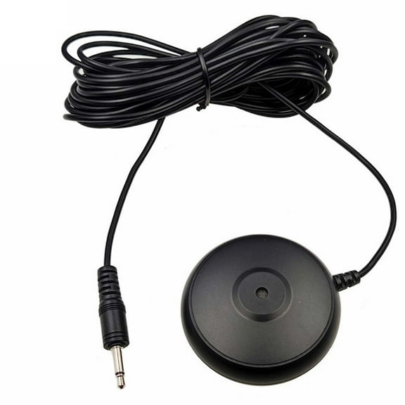 BIBABLYKE 3.5mm Microphone 5m ABS Plug and Play for Laptop Desktop Computers PC Recordings Games Streaming Hifi Enlarge Voice