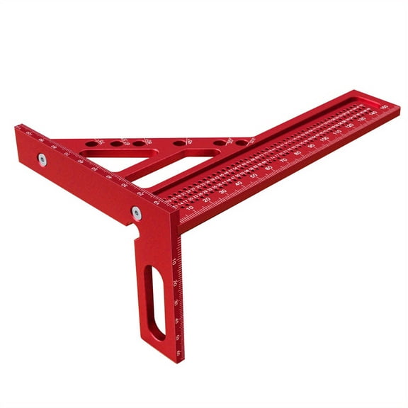 BIBABLYKE 3D Measuring Ruler Woodworking Square Protractors Triangle Layout Measuring Tool 22.5-75 Degree Protractors